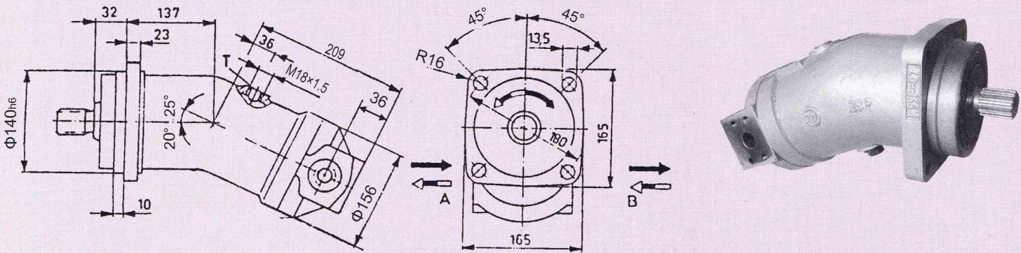 A2F fixed displacement piston motor